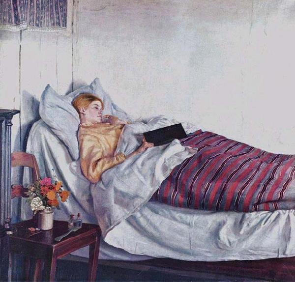 Michael Ancher The Sick Girl oil painting image